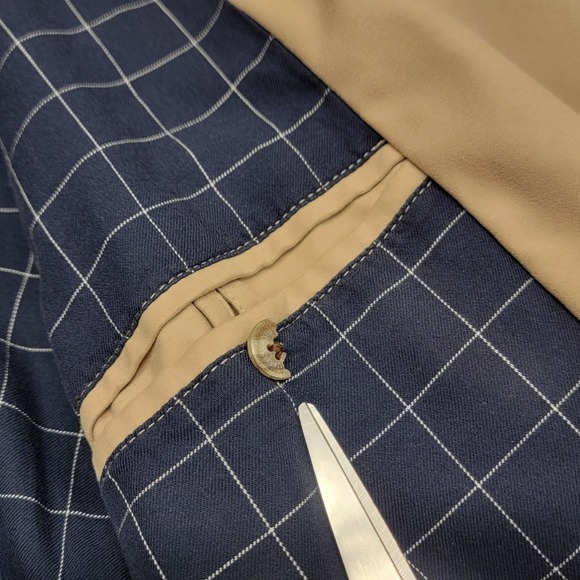 Polo Ralph Lauren Jacket Mens XL Beige Bi-Swing Bomber Collared Plaid Lined - Picture 14 of 15